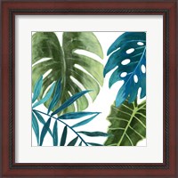 Framed 'Tropical Leaves I' border=