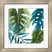 Framed 'Tropical Leaves I' border=