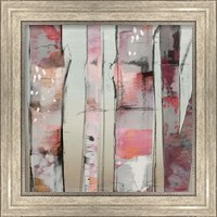 Framed 'Sunset Birch II' border=