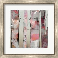 Framed 'Sunset Birch II' border=