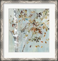 Framed Birch with Leaves I