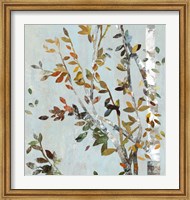 Framed Birch with Leaves II