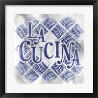 Framed 'La Cucina' border=