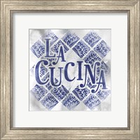 Framed 'La Cucina' border=