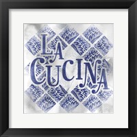 Framed 'La Cucina' border=