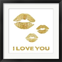 Framed 'Lip Love' border=