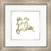 Framed 'You are My Sunshine' border=