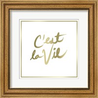 Framed C'est La Vie Border