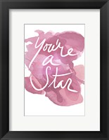 Framed Watercoulours Pink Type V