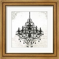 Framed Black Chandelier II