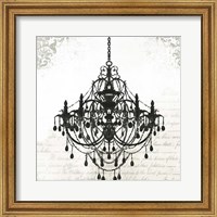 Framed Black Chandelier II