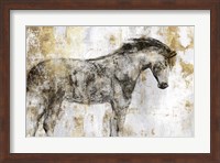 Framed Equestrian Gold I