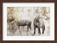 Framed Equestrian Gold II