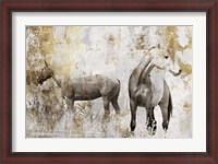 Framed Equestrian Gold II