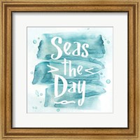 Framed 'Seas the Day' border=