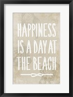Framed Happiness is a day at the Beach