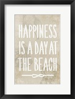 Framed Happiness is a day at the Beach