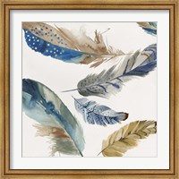 Framed Feather Weather I