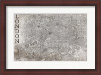 Framed Map London White