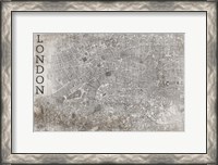 Framed Map London White