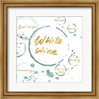 Framed White Wine Gold