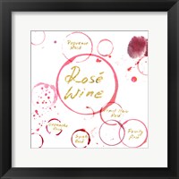 Framed 'Rose Wine' border=