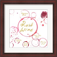 Framed Rose Wine