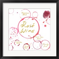 Framed Rose Wine