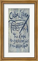 Framed Cuba Libre Blue