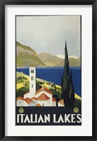 Framed Italian Lakes