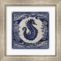 Framed Ink Seahorse