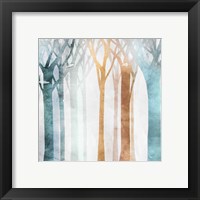 Framed 'Dancing Trees I' border=