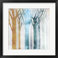Dancing Trees III Framed Print