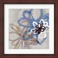 Framed Scribbled Floral II