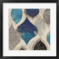 Blue Motif II Framed Print