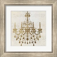 Framed Golden Chandelier II