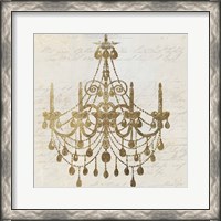 Framed Golden Chandelier II