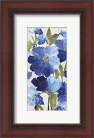 Framed Cobalt Poppies II