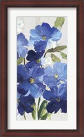 Framed Cobalt Poppies III