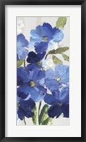 Cobalt Poppies III Framed Print