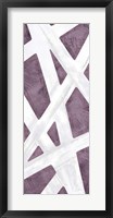 Framed Striped Purple I