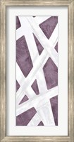 Framed Striped Purple I