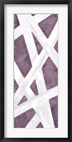 Striped Purple I Framed Print