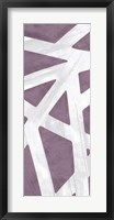 Framed Striped Purple III