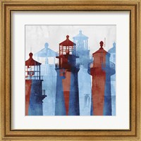 Framed 'Lighthouse I' border=