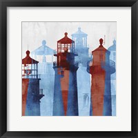 Framed 'Lighthouse I' border=