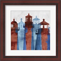 Framed 'Lighthouse II' border=
