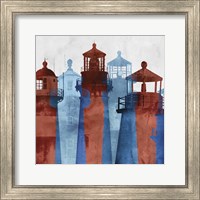 Framed 'Lighthouse II' border=