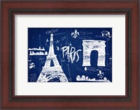 Framed Paris Blue