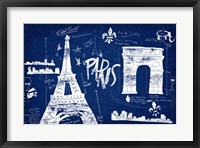 Framed Paris Blue